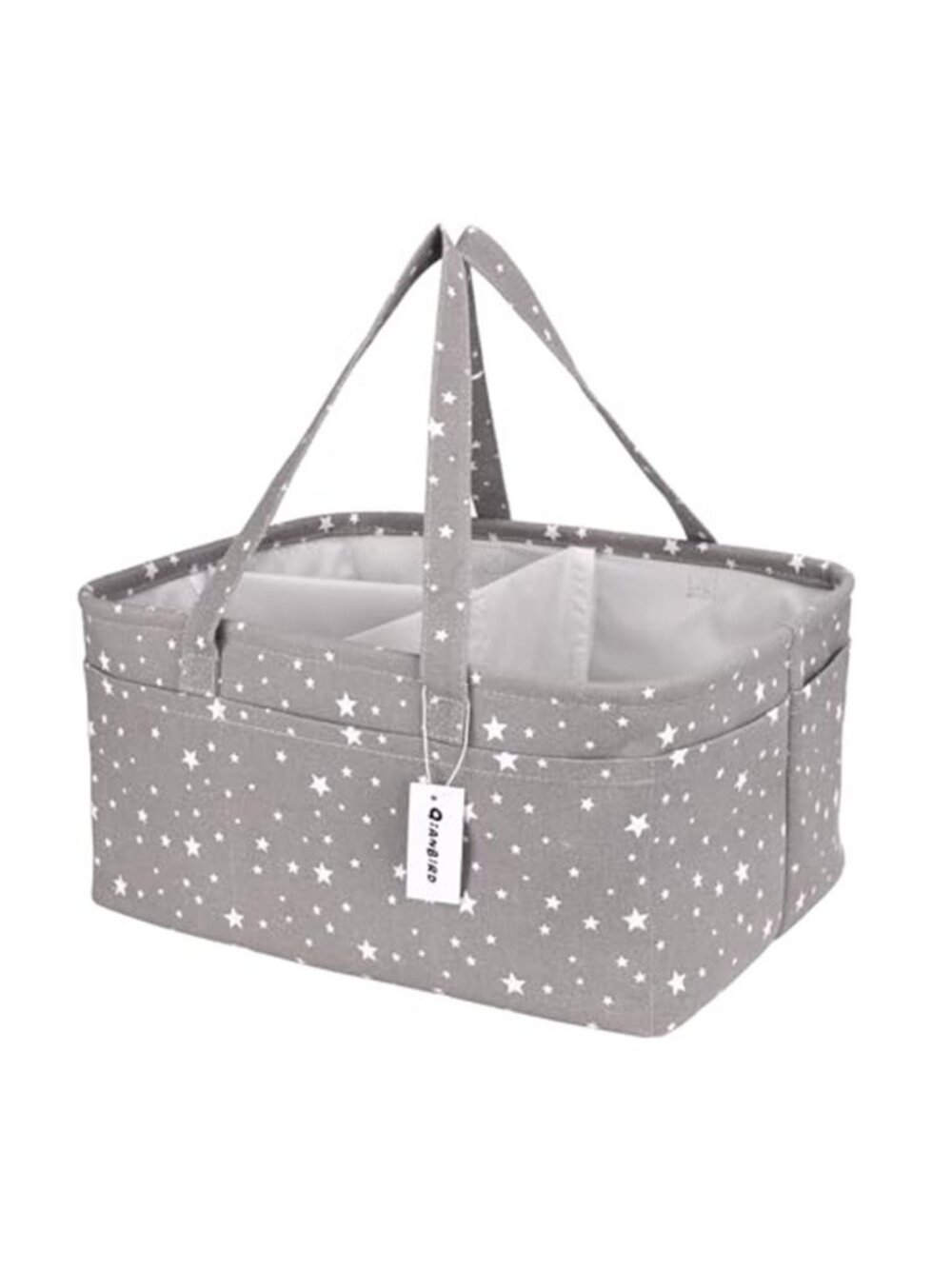 Baby Diaper Caddy Organizer Large Nursery Storage Basket Canvas Portable Tote